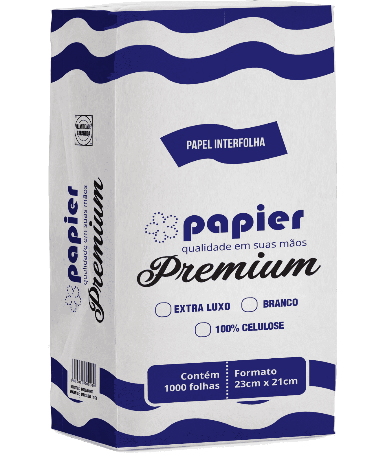 Papel Toalha Interfolhado Papier Premium 23x21