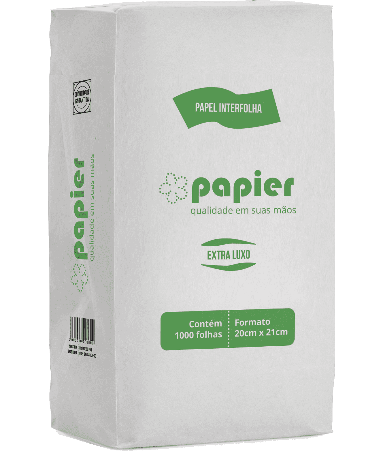 Papel Toalha Interfolhado Papier Extra Luxo 20x21