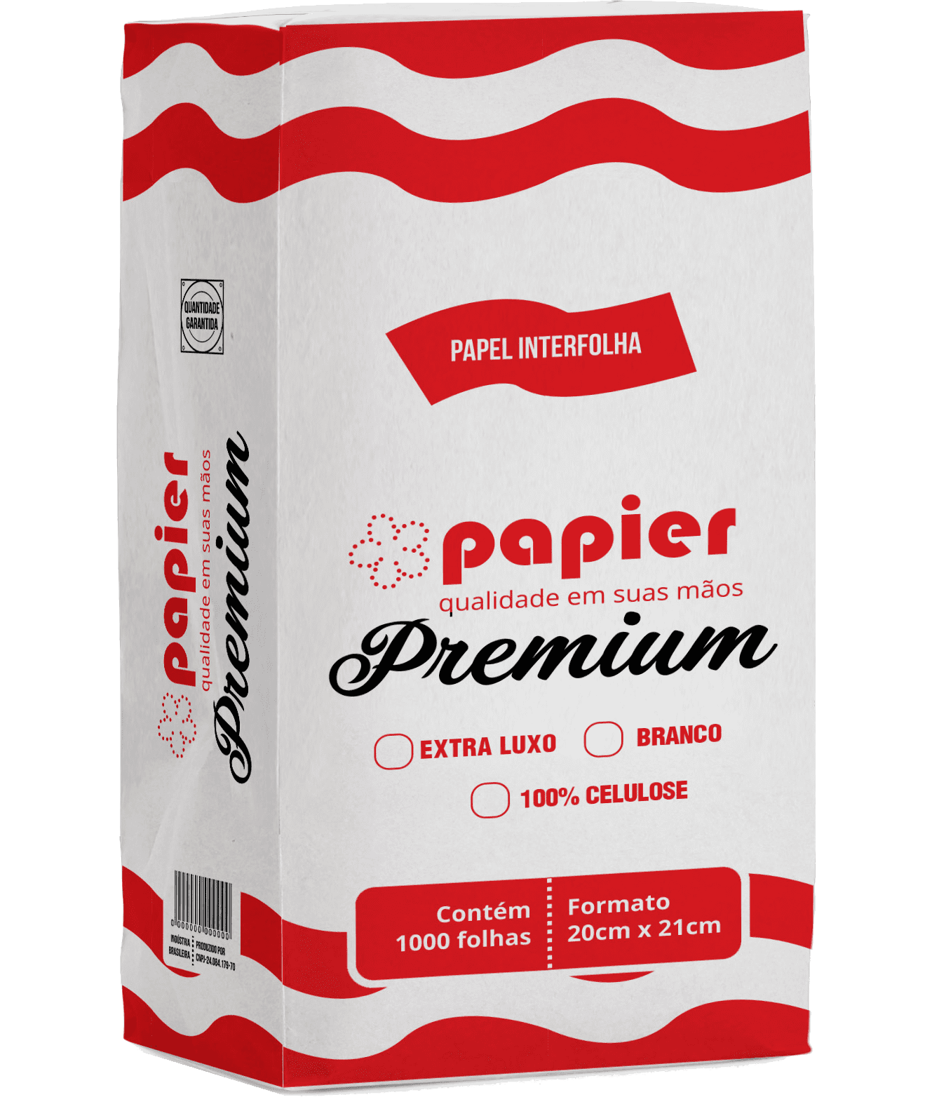 Papel Toalha Interfolhado Papier Premium 20x21