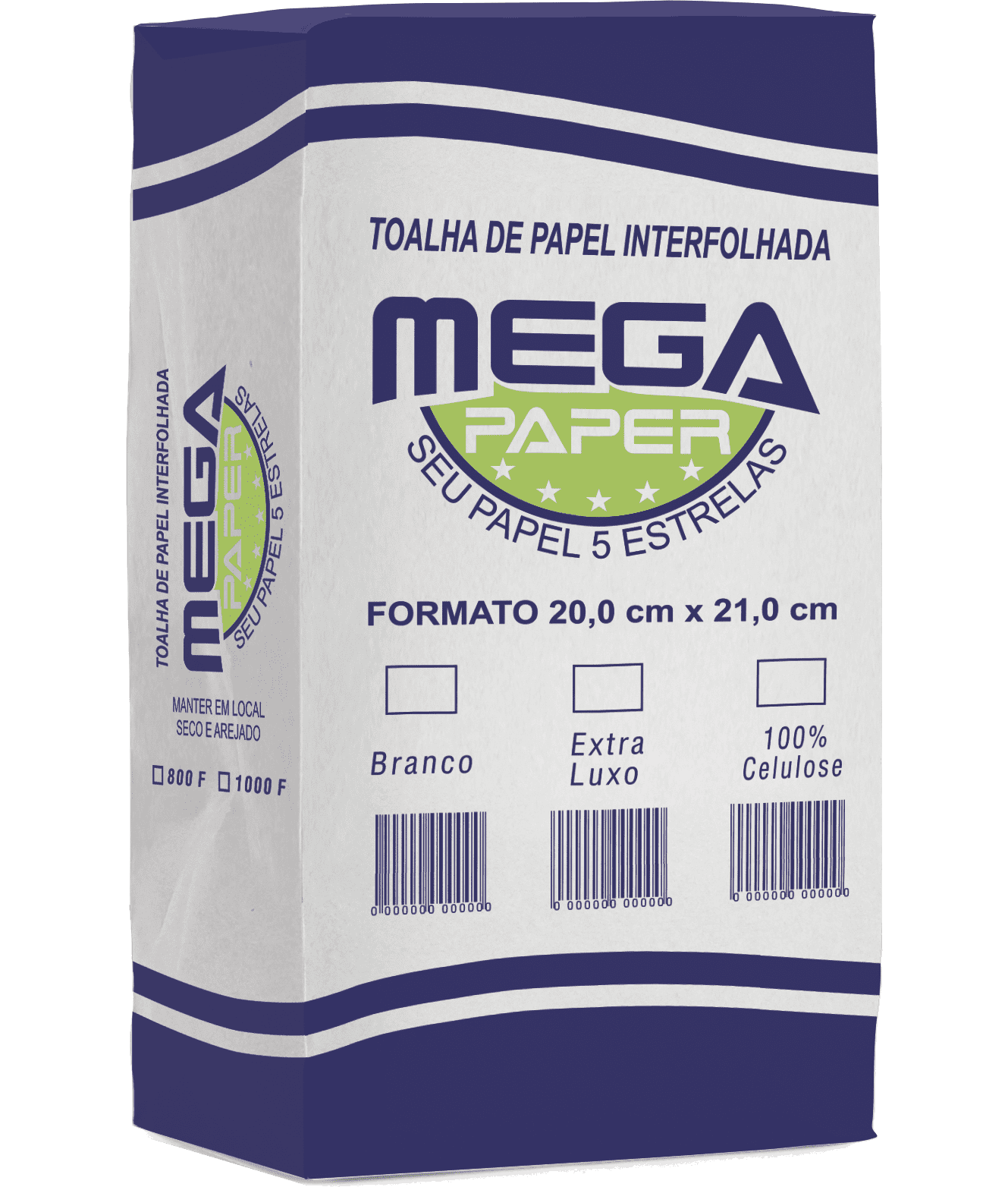 Papel Toalha Interfolhado Megapaper Extra Luxo 20x21