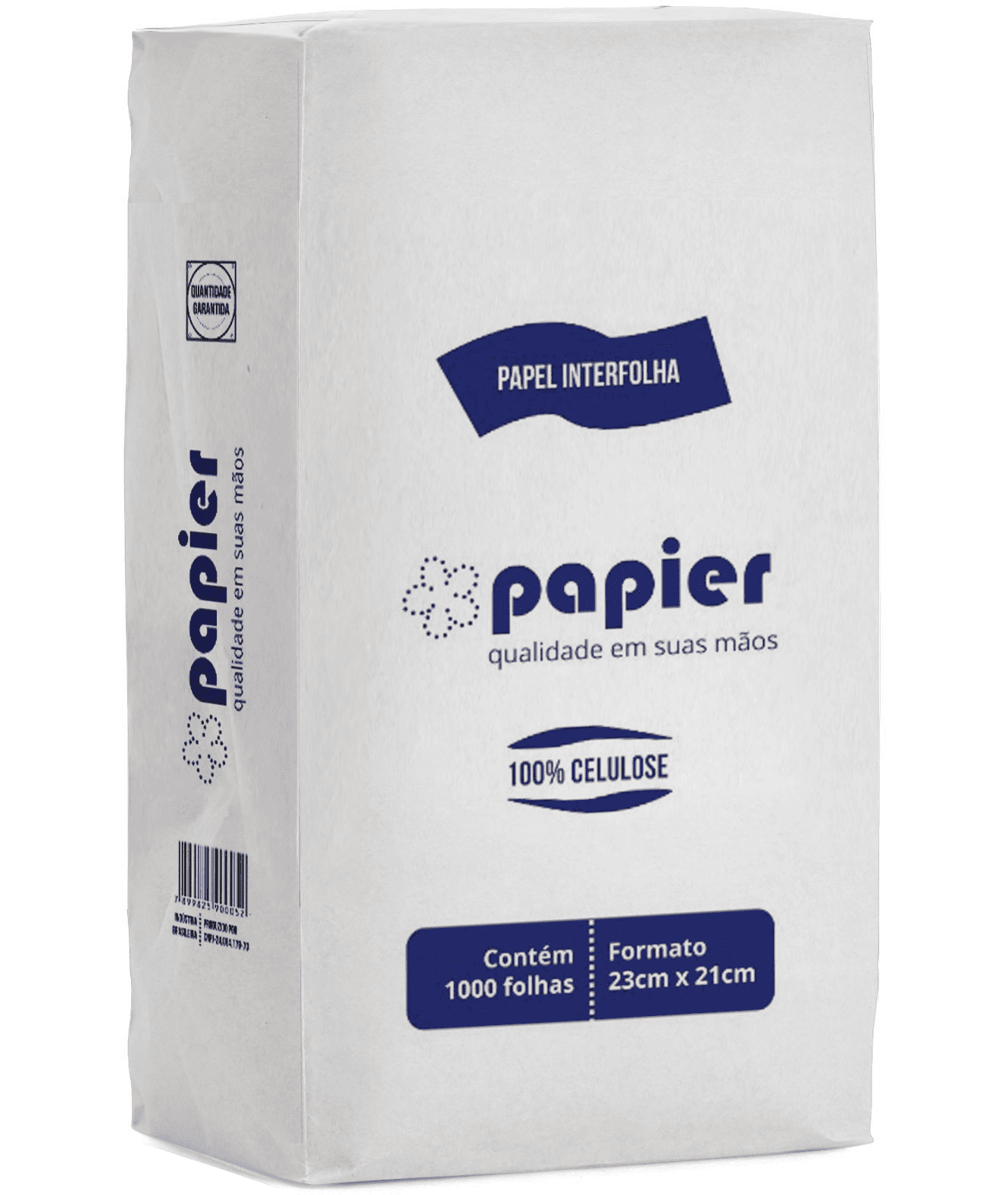 Papel Toalha Interfolhado Papier 100% Celulose 23x21
